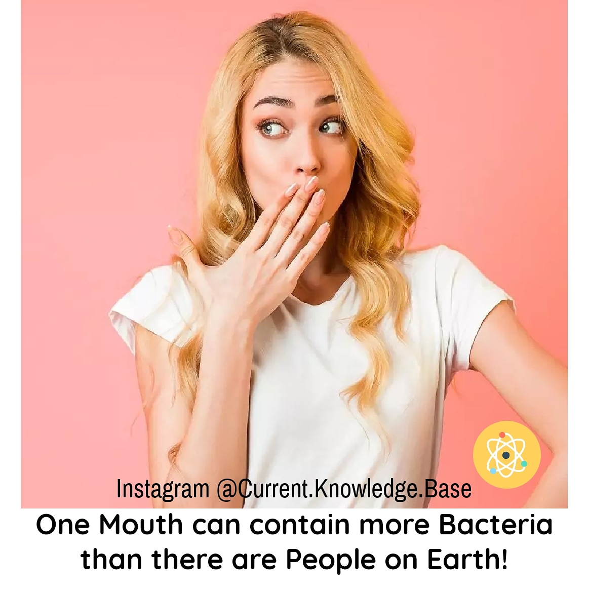 FactPro_'s tweet photo. One #Mouth can contain more #Bacteria than there are #People on #Earth!

#CurrentKnowledgeBase #CurrentAffairs  #DidYouKnow #Facts #DailyFacts #JantaCurfew #IndiaFightsCorona #PMModiOnCorona #StaySafeStayHome #COVID19 https://t.co/LSNEkBDLT9