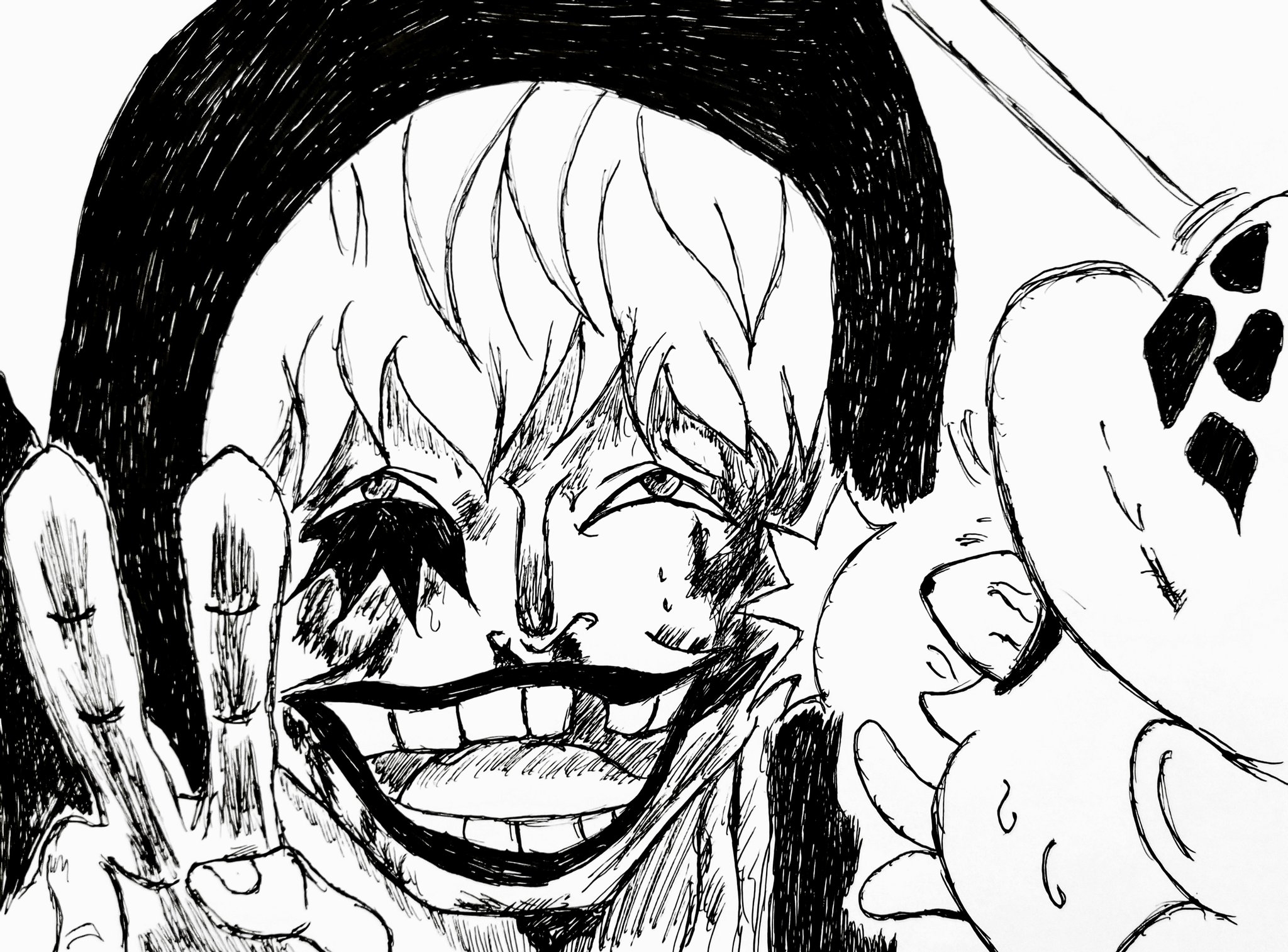 10円船長 On Twitter 愛してるぜ ボールペン画 模写 ワンピース コラソン トラファルガー ロー 愛してるぜ Https T Co Ty5sxanxys Twitter