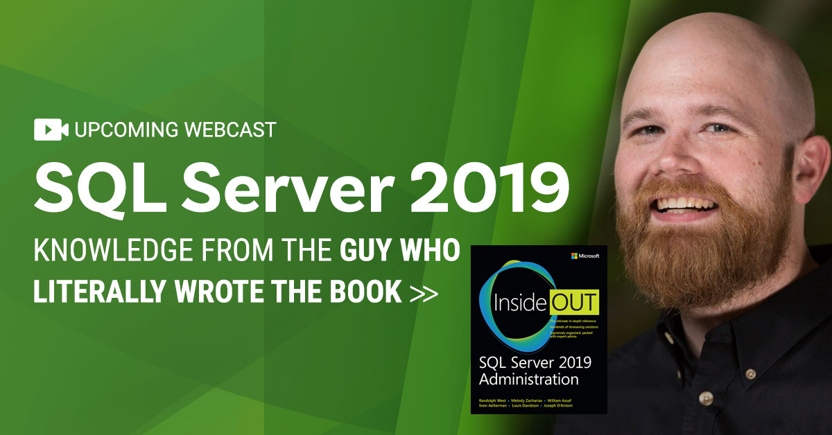 sparkhound's tweet photo. Next week, specifically Thursday, March 26th, you'll likely still be working from home and ready for a change of scenery. Join @william_a_dba and his beard of knowledge for the "Business Case for #SQL2019" webcast. Register:  https://t.co/FfUovkOoyP #SparkieLife #RemoteWork https://t.co/40RDeURFsj