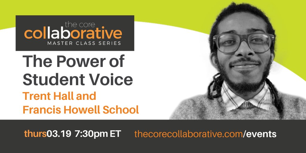 TheSocialCore's tweet photo. ONE HOUR UNTIL our March #masterclass webinar -- The Power of Student Voice -- with the AHH-MAZ-ING -- @3mpatheticL (#IncludED Thought Partner) and Francis Howell School. 

TOPIC | The Power of Student Voice
THU FEB 20 | 4:30 PM PT (7:30 PM ET)

https://t.co/zwyYQoho0D! https://t.co/QavsfJBg0p