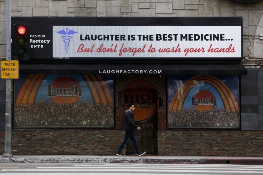 Just a little reminder from us here at @LaughFactoryHW 📸: Dania Maxwell/LA Times @dania_maxwell @latimes