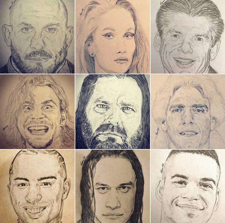 Please give me a follow at “WrestleSketcher” on IG. That’s where I have all of my sketches!

#Ryback #AllysinKay #VinceMcMahon #DamianPriest #VinnyPacifico #BrianPillman #JamesStorm #RicFlair #JoaquinWilde 

Give my friends and I a listen at @AWIPOD!  @ericaAWIPOD @PylesClash