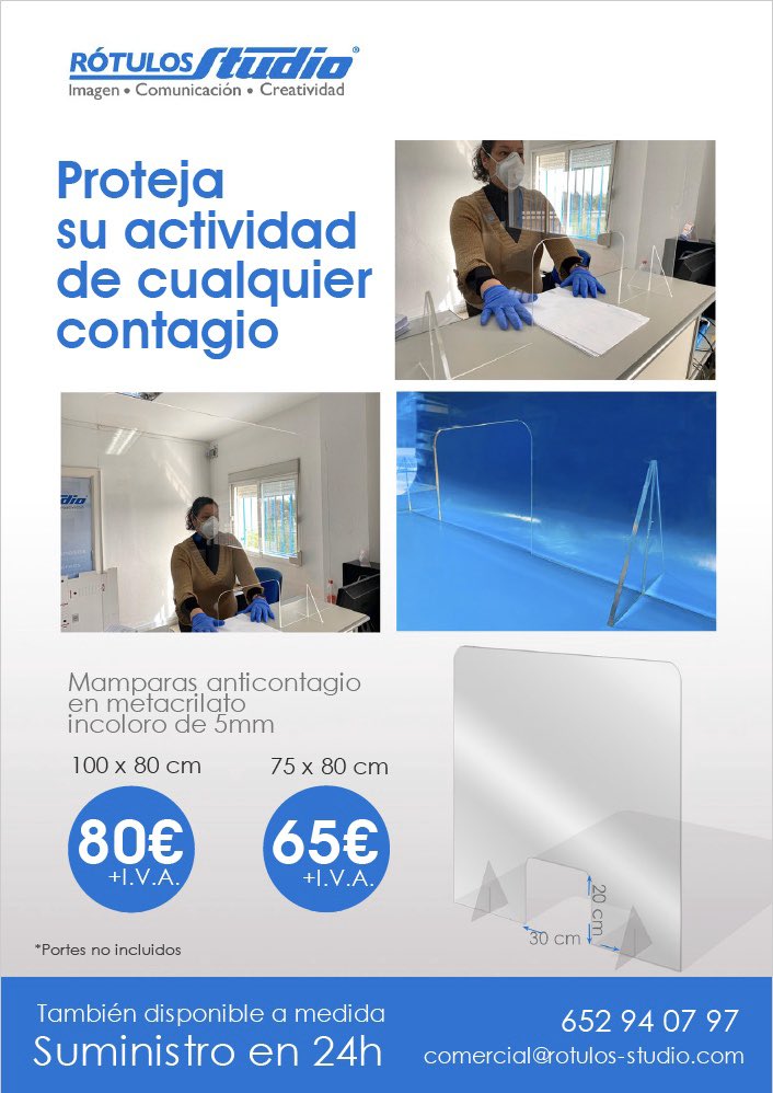 RotulosStudio's tweet image. Las mamparas anticontagio mas econmicas del mercado....