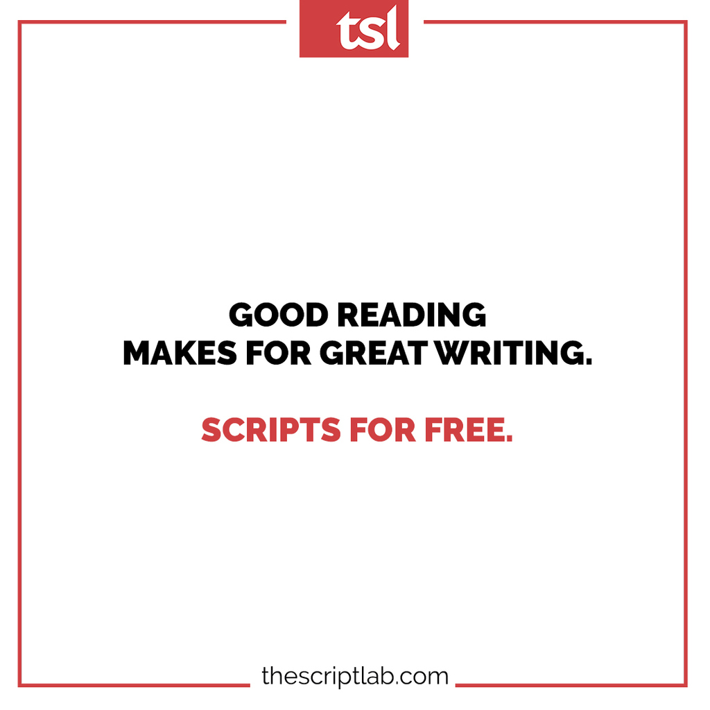 TheScriptLab's tweet photo. Read good stuff, write good stuff.
Download your favorite #scripts for FREE here: https://t.co/GZBg83GtNg
#screenwriting #screenplay #scriptlibrary #writingcommunity #amwriting https://t.co/asmcdTt52e