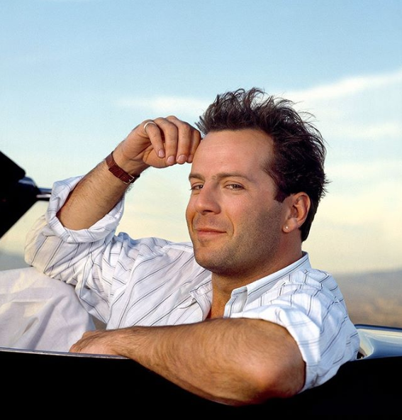 Happy birthday Bruce Willis, photographed by Bonnie Schiffman. 