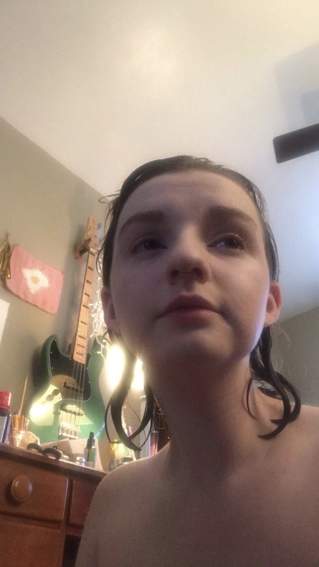 wait i changed my mind can this picture of me getting ready to go to my cafe job that is still open amidst a pandemic be our album cover