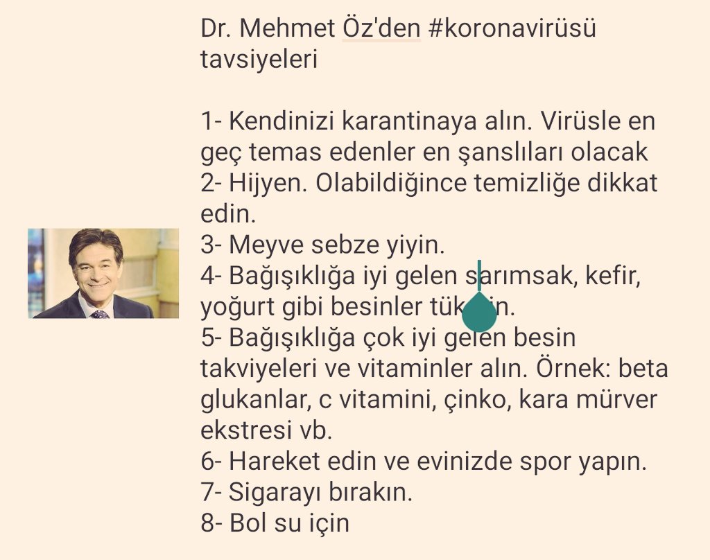 Dr. Mehmet Öz'den 8 #koronavirüsü tavsiyesi