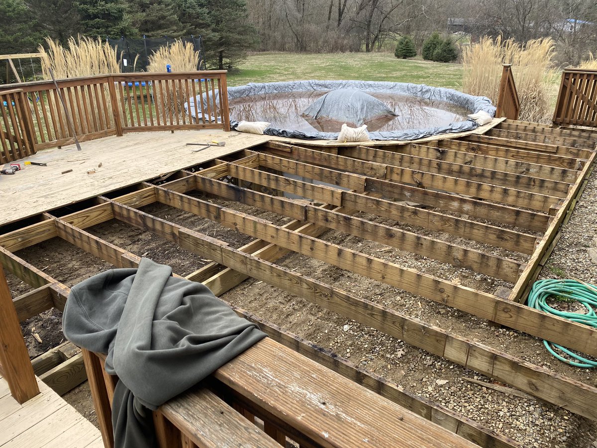 helter_james's tweet photo. Coach Hreha demo crew worked today. Ready to install now! Materials arrive next few days! #norestforwicked https://t.co/htTKTRv21m