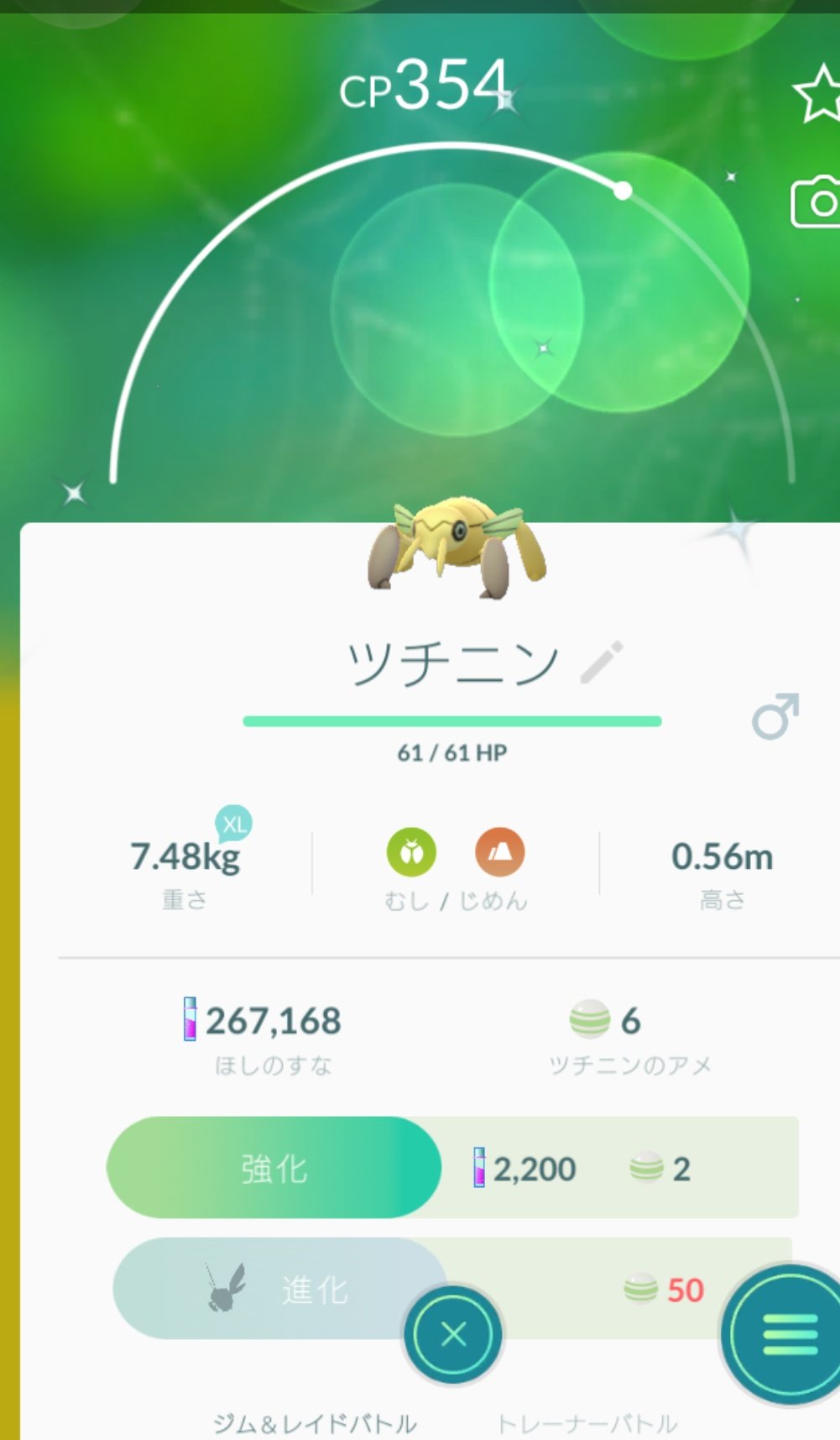 スノー 初ゲットで色違い ツチニン 色違い ポケモンgo T Co Vsn5pxll Twitter