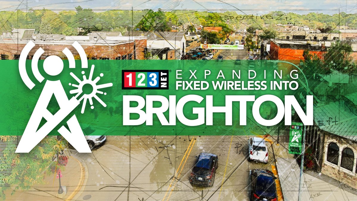 123NetInc's tweet photo. 123Net is expanding fixed wireless coverage into Brighton. Now area businesses have additional diverse transport options and can benefit from gigabit speeds of network connectivity. Learn more: https://t.co/aJjzOPeHcg
 #123NET #FixedWireless #BestConnected #GreaterBrighton https://t.co/TrZo5XTxZH
