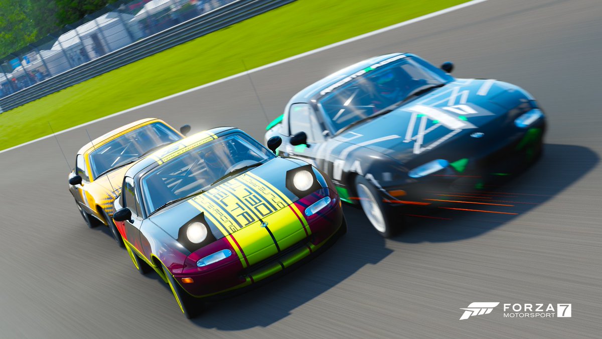 BradJH28's tweet image. Had some real close racing today in the @TheReal_TORA EU Spec Miata Series! A bit of a shame that I got pushed into the sandtrap in race #2 resulting in a last place finish, but overall I had some decent racing with the likes of @SQD_Ruthless, @LMP_Yem, @trypassin and others. 😅