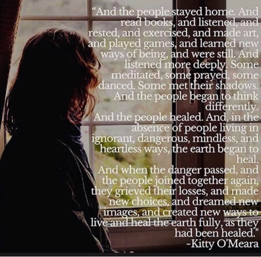 Hope everyone is doing ok. I was sent this today - a message of #hope for what lies ahead. #coronavirus #COVID19