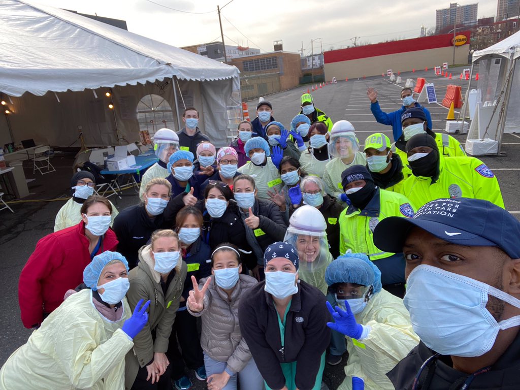 Kathleen Lee, MD (@katleemd) on Twitter photo Hello from West Philly!
What an honour it has been to raise and run a #covid19 testing drive/walk thru for our community with this family made up of RNs, staff, police, <a href="/PennMedicine/">Penn Medicine</a> leadership, ophthalmologists, immunologists, ER docs, surgery APPs!
#InThisTogether Hello from West Philly!
What an honour it has been to raise and run a #covid19 testing drive/walk thru for our community with this family made up of RNs, staff, police, <a href="/PennMedicine/">Penn Medicine</a> leadership, ophthalmologists, immunologists, ER docs, surgery APPs!
#InThisTogether