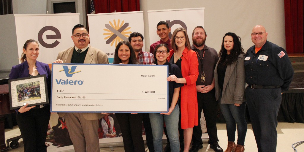 EXPfutureorg's tweet photo. #ThankfulThursday: We're sending virtual high fives and much gratitude to our community sponsor @ValeroEnergy for continuing to support our high school partners like @BanningHSPilots in career education for local youth. #opportunityengine https://t.co/ZcQocKl8v6