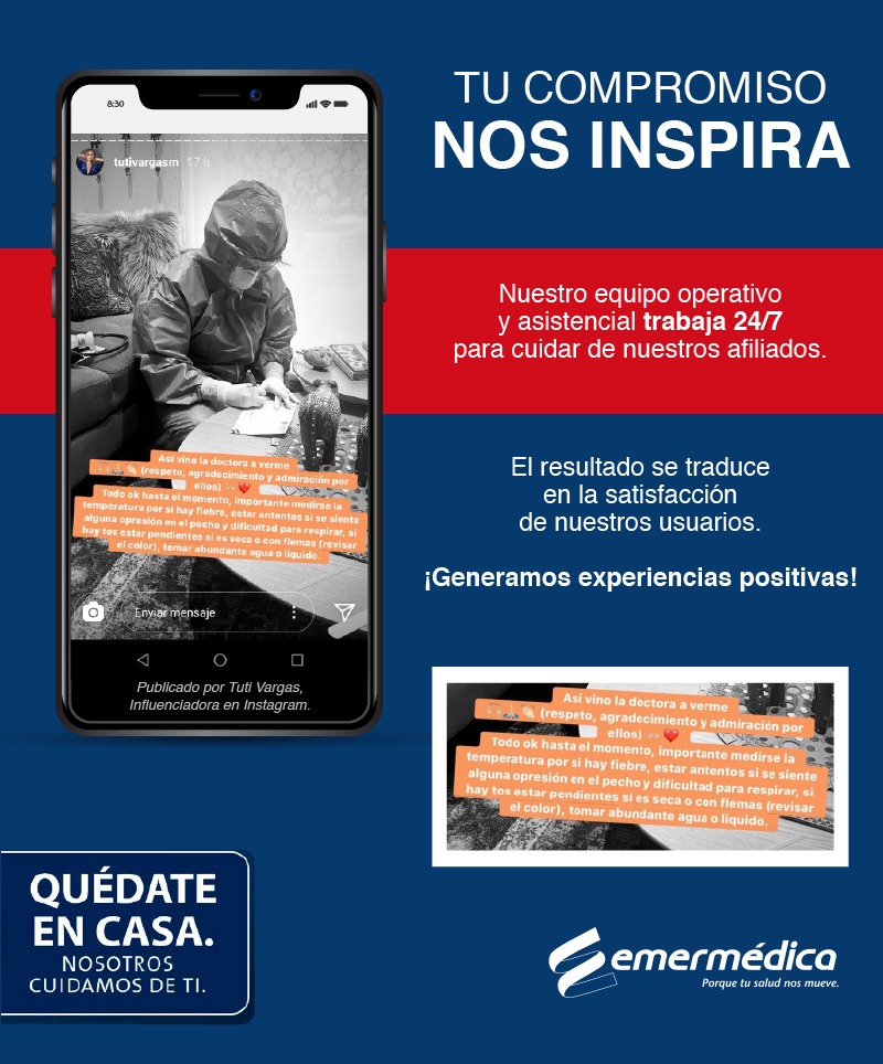 Generamos experiencias positivas, somos reconocidos por nuestra labor. ¡Sigamos adelante! 🎉🎊 #PorqueTuSaludNosMueve #QuedateEnCasa