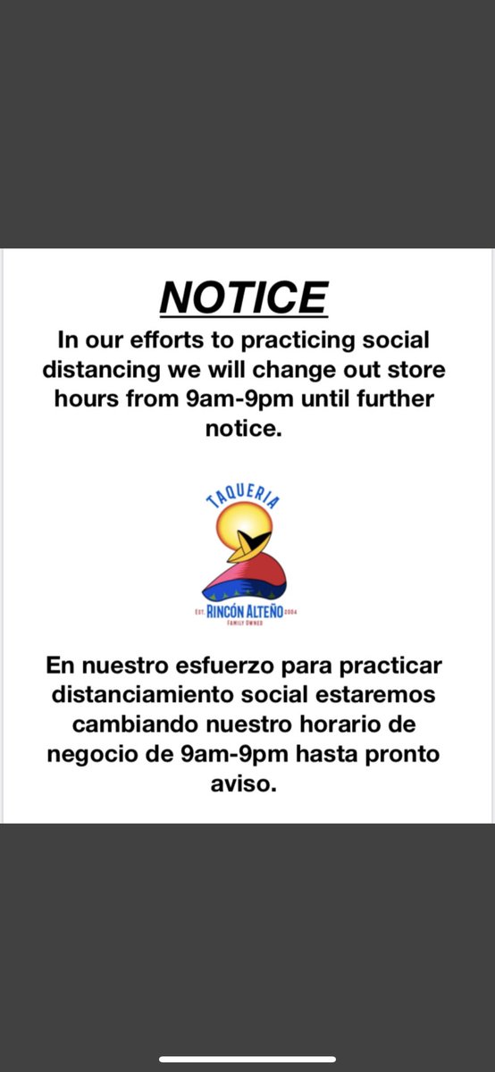 UltimateSalsa18's tweet image. Help out small businesses. Many families depend on them. This one is my family’s restaurant. We’ve been open for almost 16 years and we’re trying our best to keep it open. Our address is :

4301 Truxel Rd
Unit D1
Sacramento, CA  95834
United States