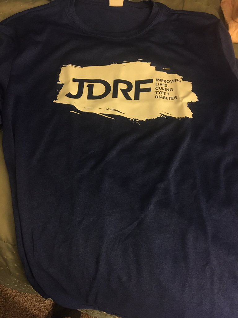 Got my JDRF t-shirt from @JDRFkentucky @JDRF I get extra training time for the @KDFMarathon relay. #TeamJDRF #JDRF #StrongerTogether