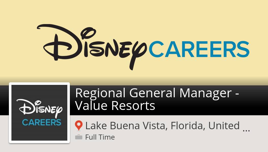 JeanineRecruits's tweet photo. Are you a #Regional General #Manager - Value Resorts in #LakeBuenaVista? #Disney is waiting for you! #job https://t.co/M9T9LOXy3N #DisneyJobs https://t.co/TZ6qQPHFnu