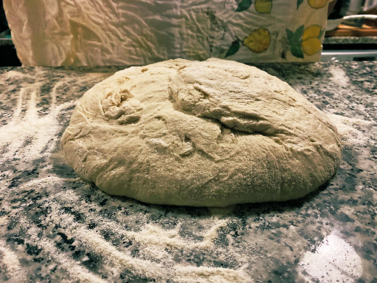 Day  — rather than going to the store to buy bread,  @joslinschultz’s bread making skills are coming in handy.