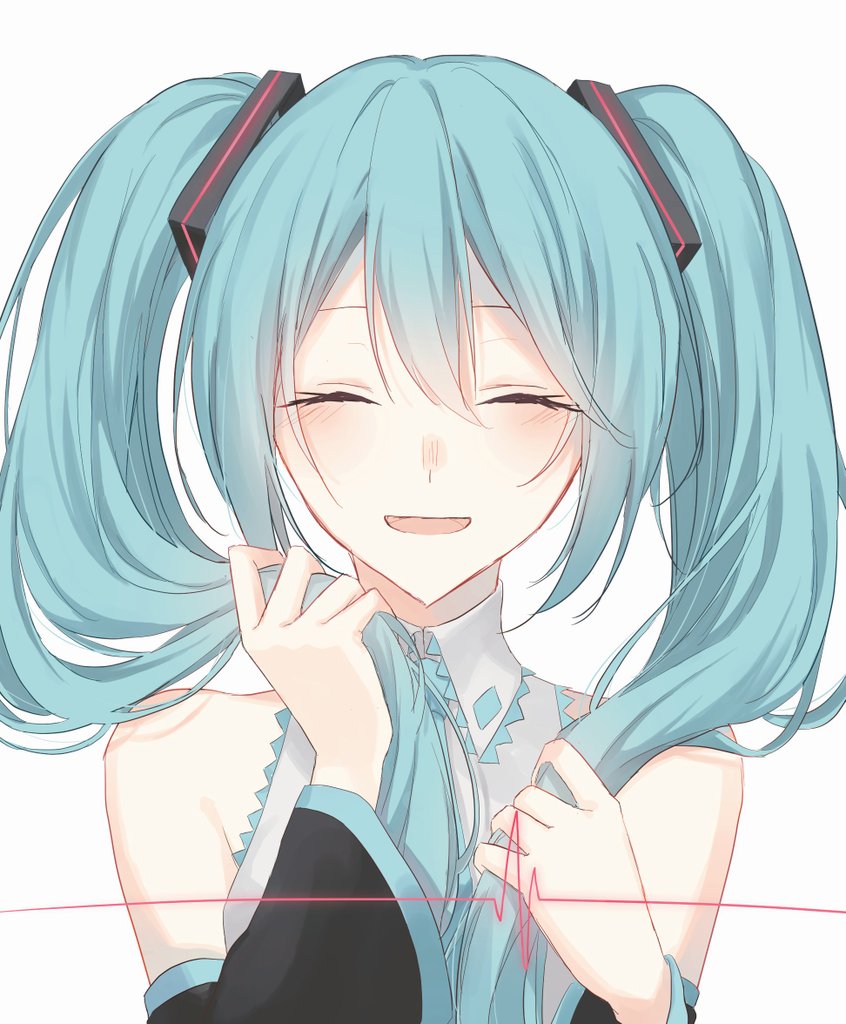 初音ミク 「落描き…ついこのポーズ描いてしまう 」|七瀬ねこのイラスト