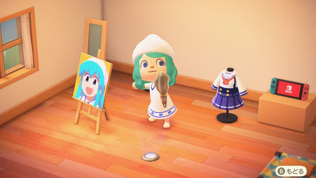 あつまれどうぶつの森にまさかのイカ娘が!?侵略開始か!?