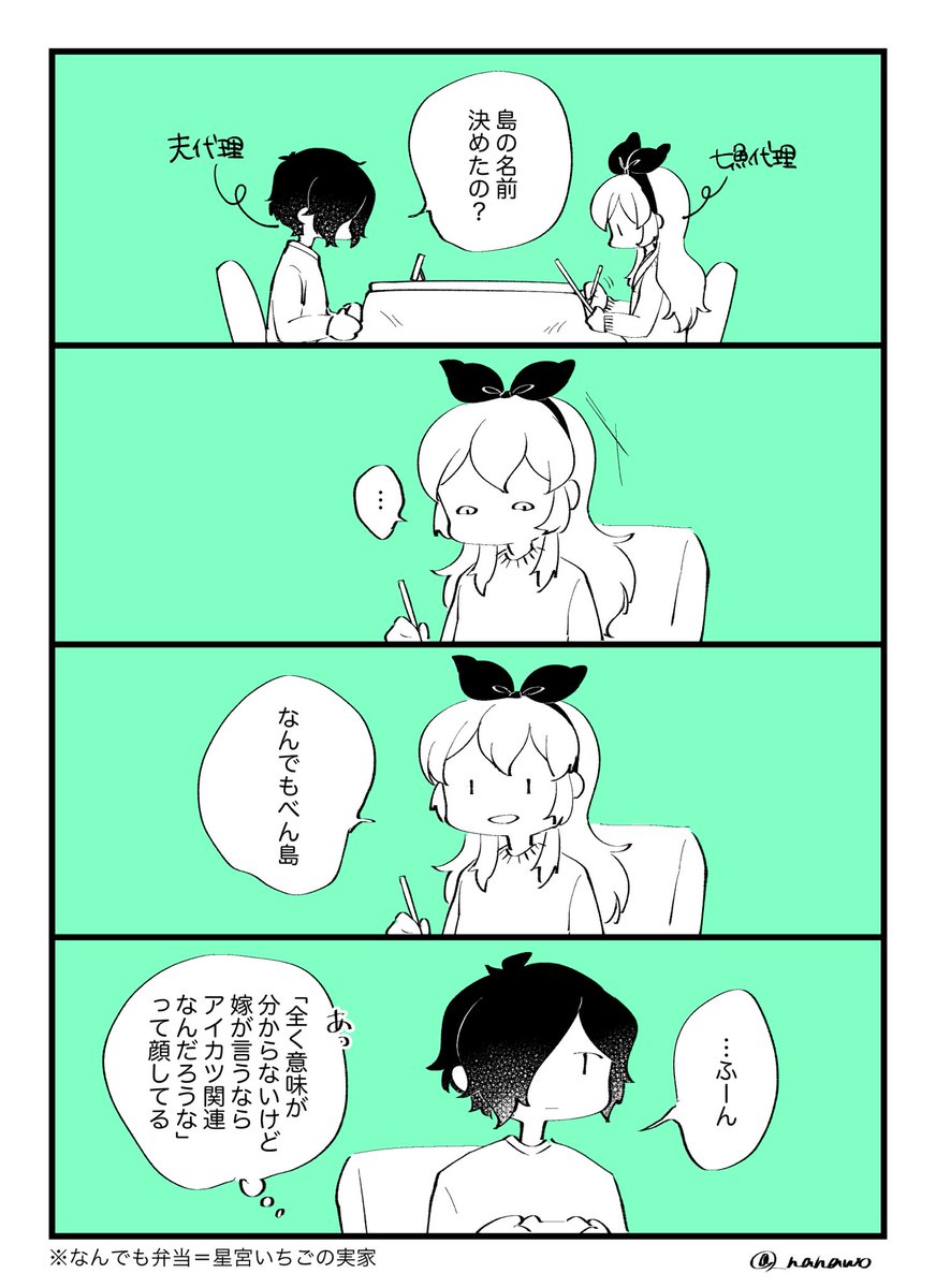 島の名前を決めた漫画 #絵日記 