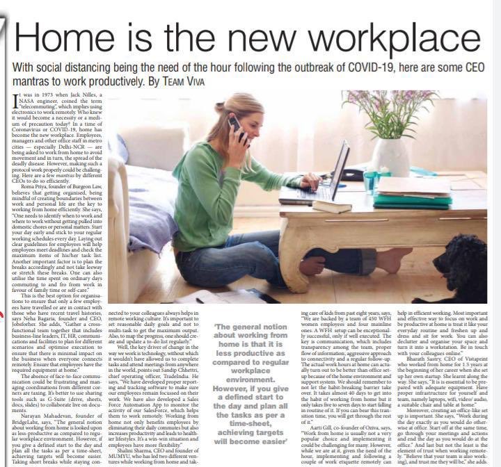 shaliniharnot's tweet image. Thank you @TheDailyPioneer for quoting me in this article. 
#workfromhometips #workfromhomechallenge #thepioneer @MumyuIndia