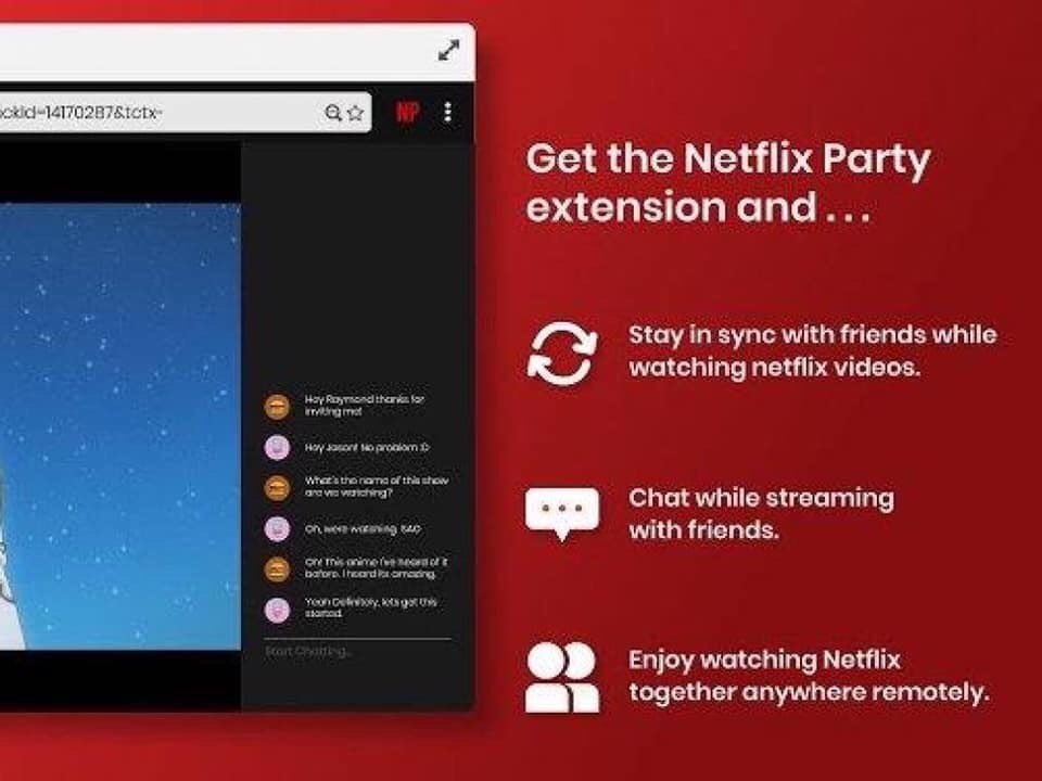 ioextended's tweet photo. ¿No tienes plan?🤷🏽‍♂️
¿Porque no armar una Netflix Party? 
Tú y todos tus amigos, cada uno desde su casa, viendo el mismo contenido, chateando en tiempo real.
Con #Chrome es sencillo y entretenido. 
¿Qué serie nos recomiendan? 
Aquí la liga de #NetflixParty
https://t.co/fjNTanbOiz https://t.co/sCH0F85O2j