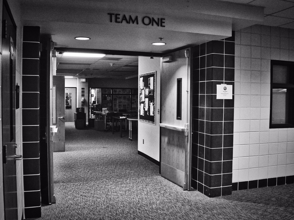 BruceMaeda's tweet photo. COVID19 has forced many schools to close. As I walked through our building, I tried to capture some of my feelings about the situation.  Fortunately, we have an amazing staff who are focused on  serving our students and families. @cmslakeville @LakevilleAreaPS #cmsstrong https://t.co/9VntYJLtxo