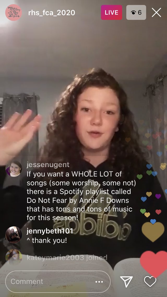 Make sure you’re following @rhs_fca_2020 on Instagram! Addie is going live every week (and sometimes more...😉) with scriptures, commentary, and prayer! <a href="/RVKPanthers/">Russellville</a> we are still praying for you!