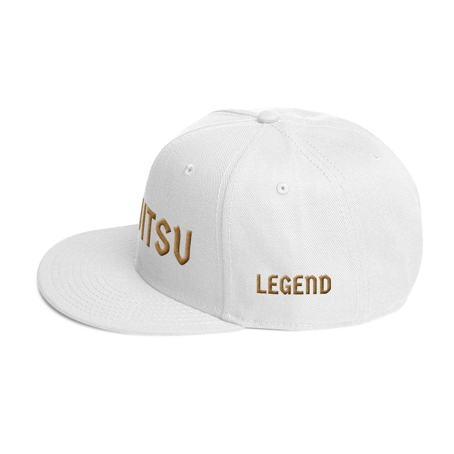 Combat Legend Jiu-Jitsu Snapback/Old Gold on White. COMBATLEGEND.COM 
#MMA #MUAYTHAI #JIUJITSU #BRAZILIANJIUJITSU #SAMBO #JUDO #KICKBOXING #GRECOROMAN #FIGHTWEAR #FIGHTERCLOTHING #BOXING #BOXEO #BOXINGCOACH  #FITNESS #TRAINING #MIXEDMARTIALARTS #CLOTHINGBRAND #COMBATLEGEND