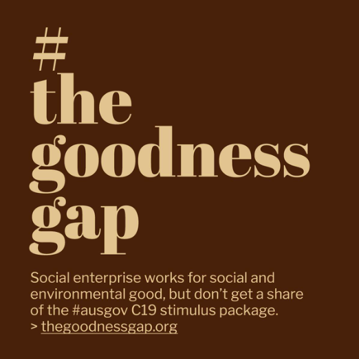 QSocEnt's tweet photo. Social enterprises need your support to continue to do good !
We need your help to ensure social enterprises don't miss out on vital government support.
#thegoodnessgap #socialenterprise #qsocent https://t.co/XNdKIpOra1