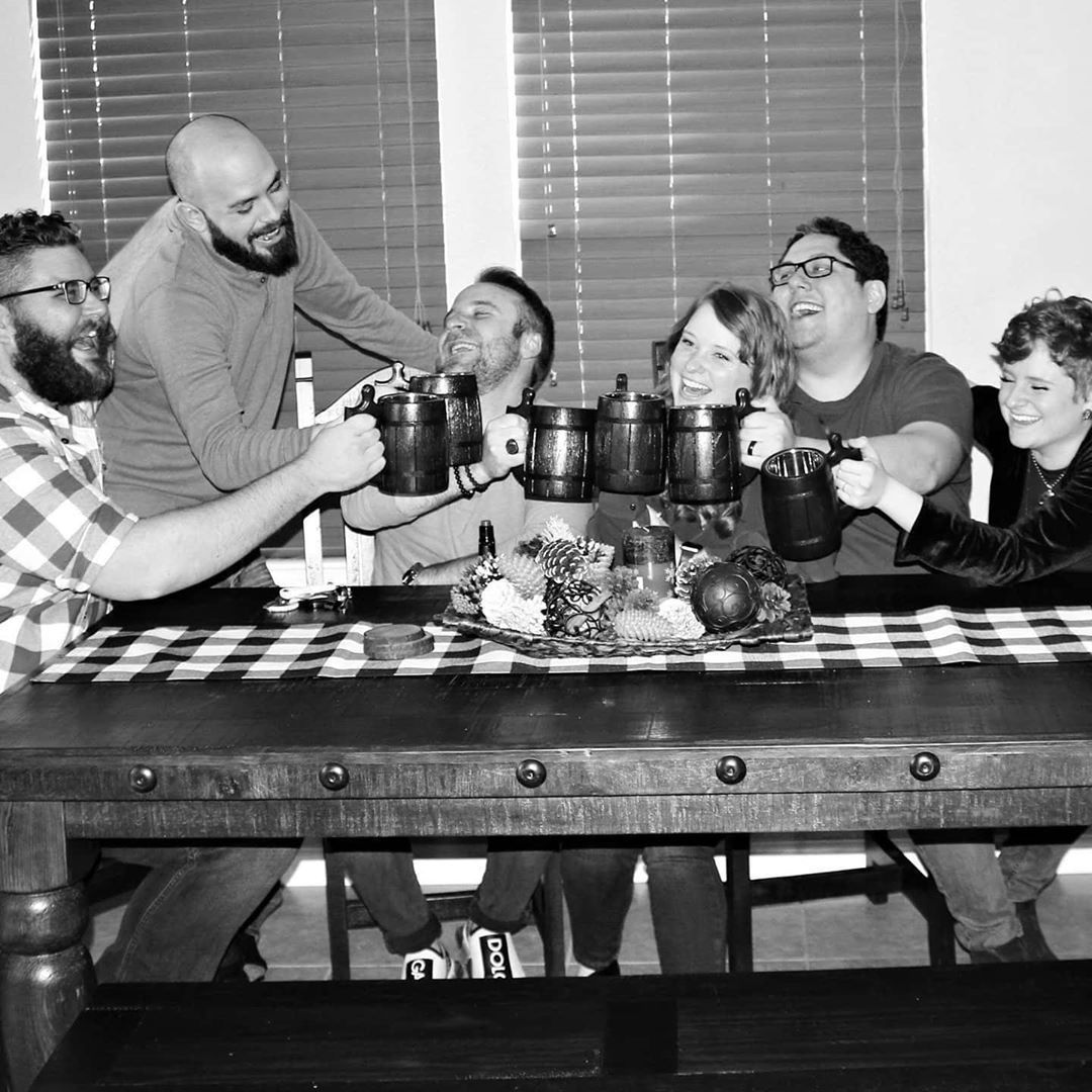 Celebrating the launch and surviving this crazy week here! Thank you to everyone who has thrown their love and support our way and joined the #DeckOfManyFriends! ❤️ 

#dnd #dndcharacter #dndart #dndpodcast #dnd5e #ttrpg #dungeonsanddragons #actualplay