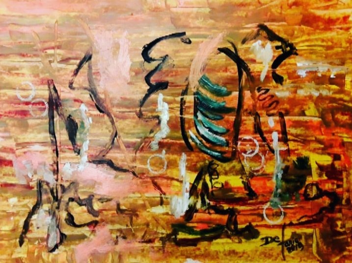 One more day waiting for a miracle, trying to keep ourselves calm,  but hope is the only thing we have.  It's night now, tomorrow will be a better day. Good night friends. 
Art by De Faria. 
#abstractart #artbydefaria #artforsalebyartist #abstractpainting