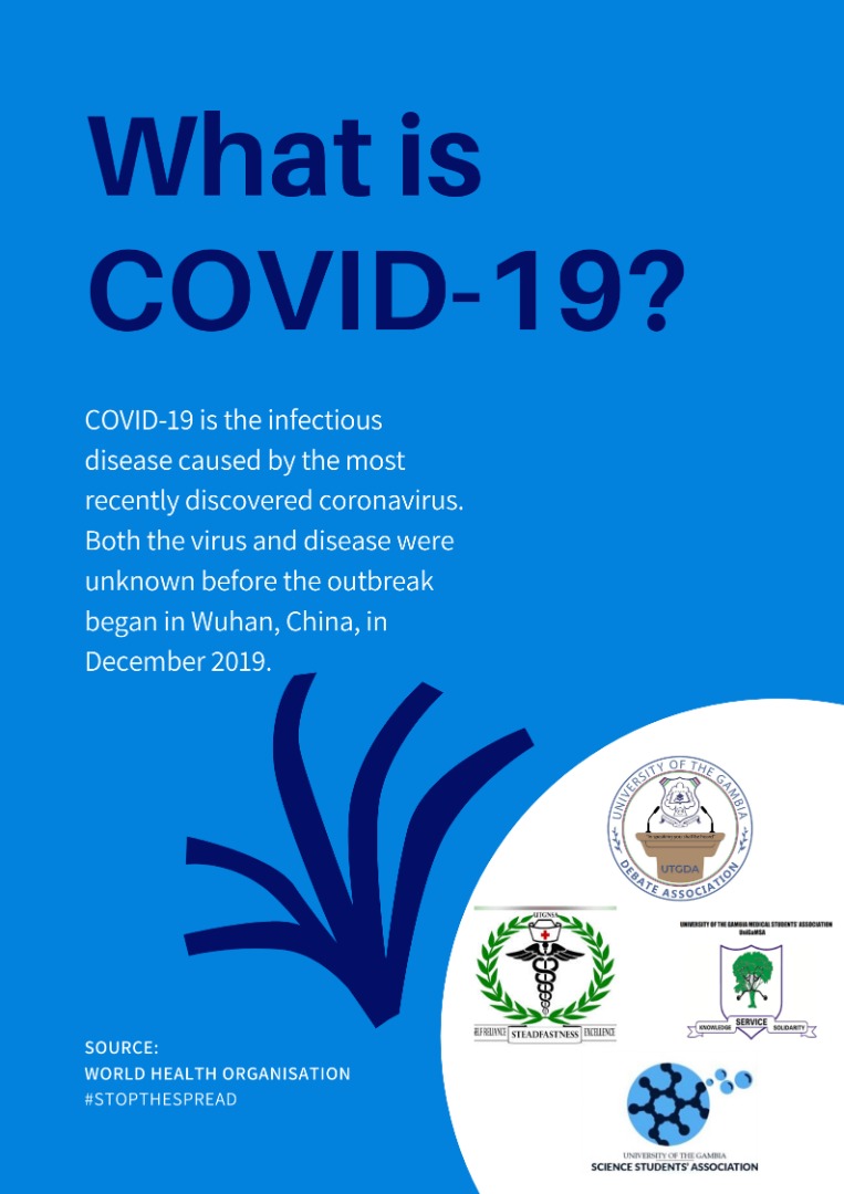 utgssa's tweet photo. Universities around the world are meant to solve societal problems, UTG is no exception. Thus, we owe it to the Gambia to contribute our quota through sensitization to the people with reliable info from @WHO
#Covid19FreeGambia
#WashYourHandsOften
#CoverYourCough
#AvoidCrowds https://t.co/XrIjtyDv9F