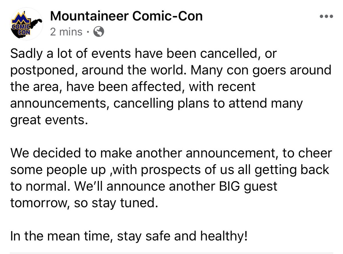 Mountaineer Con tweet media