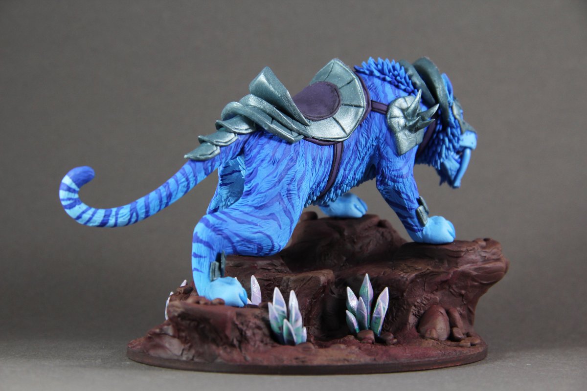 JulieColibri's tweet photo. Spectral Tiger 🐯
I love how it looks! Unusual interpretation 💙
(Not for sale)
#warcraft #mount #art #cat #tiger #spectraltiger #craft #worldofwarcraft #sculpture #creature #wow #figurine #tcg https://t.co/ySEZpnHA5d