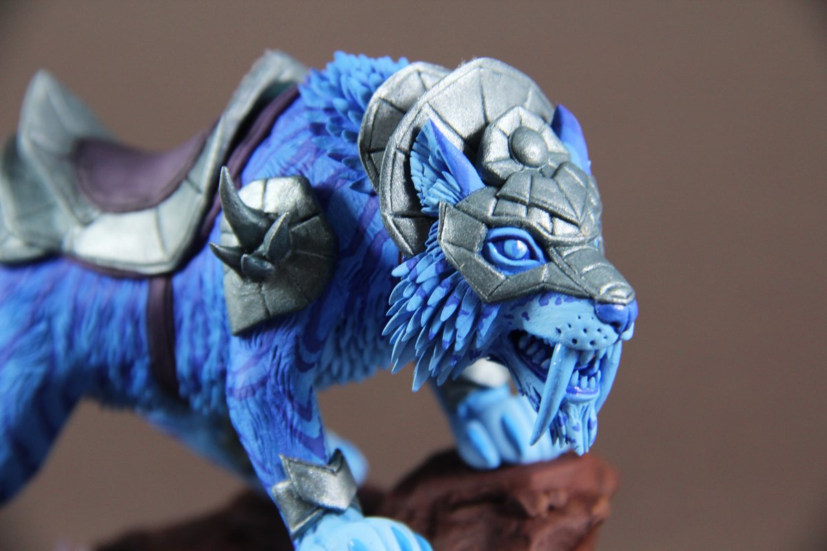 JulieColibri's tweet photo. Spectral Tiger 🐯
I love how it looks! Unusual interpretation 💙
(Not for sale)
#warcraft #mount #art #cat #tiger #spectraltiger #craft #worldofwarcraft #sculpture #creature #wow #figurine #tcg https://t.co/vDnxVAUkTj