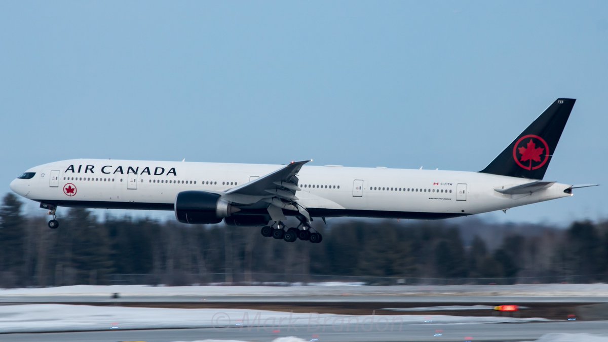 Mark__Brandon's tweet photo. PHOTOS:
Due to the ongoing #COVID19 crises, @AirCanada has begun to store some of their aircraft, including their widebodies like the #A333 #CGHKW and B77W #CFITW which were ferried into #YMX #airport... hopefully for they will be back in the skies... https://t.co/kBQvFh5pXA