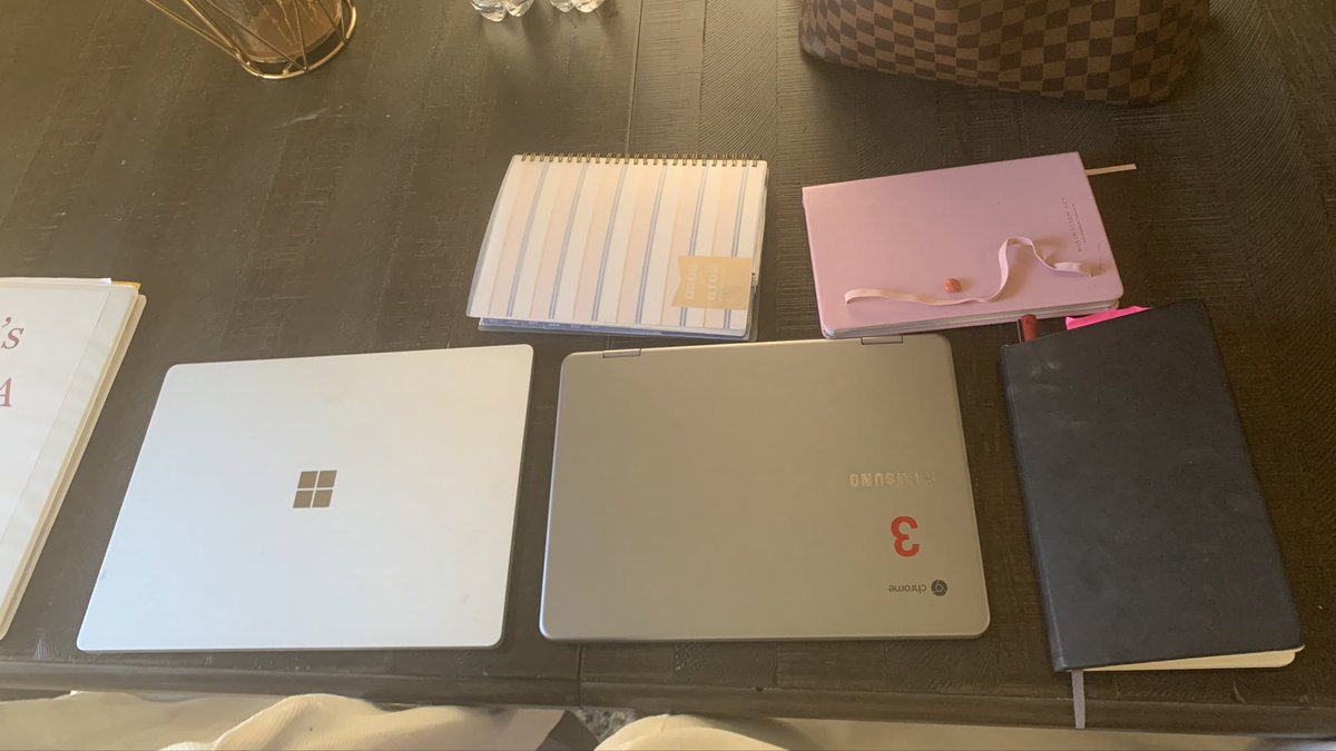 MademoiselleNur's tweet image. Apparently working from home you need two laptops #workfromhomechallenge #WorkFromHome