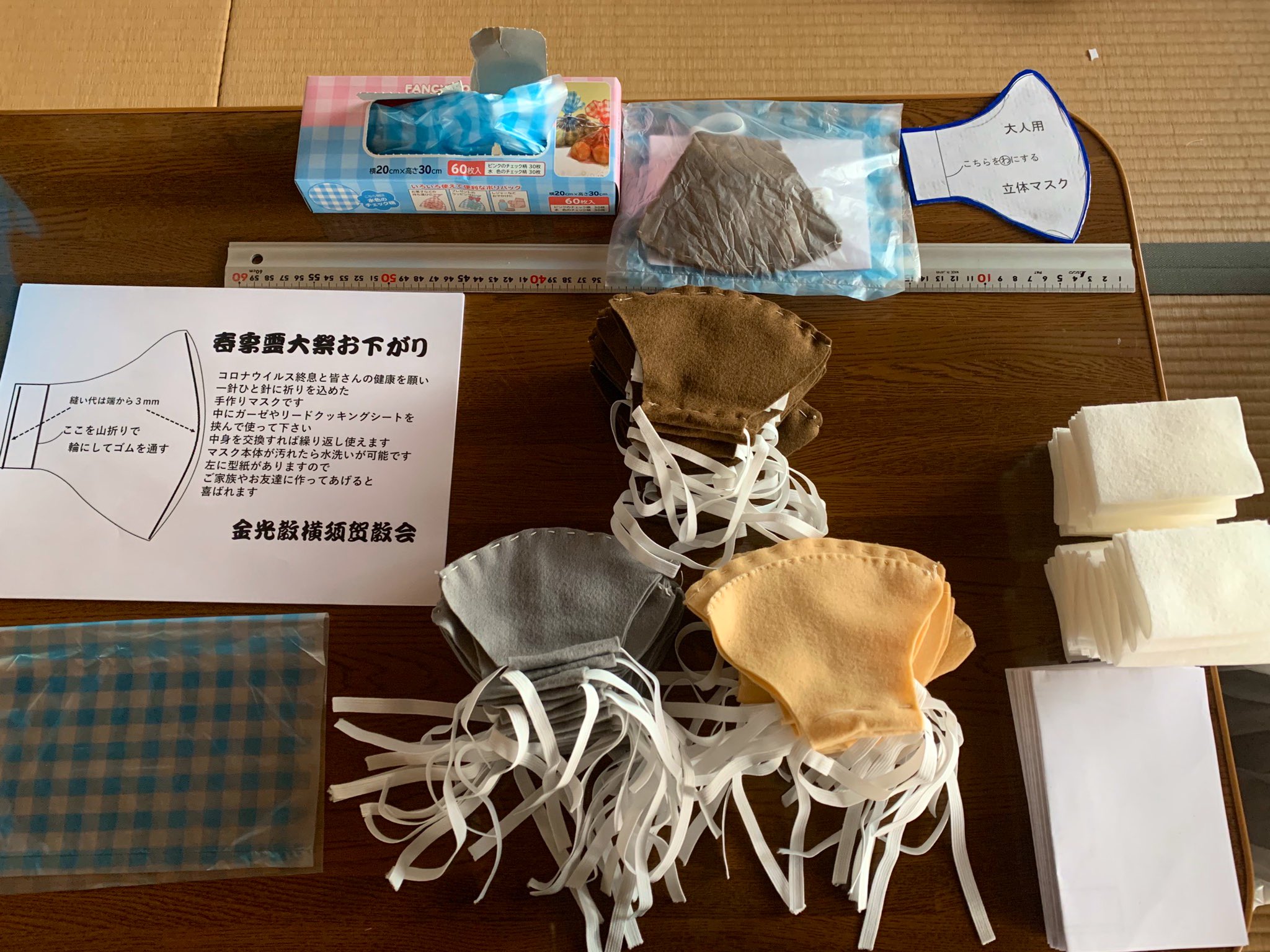 Olivia Bernkastel The Instructions Provided With The Mask Teach How To Sew Your Own At Home Too The Inner Lining Can Be Replaced With Tissue Or Washed And The Mask