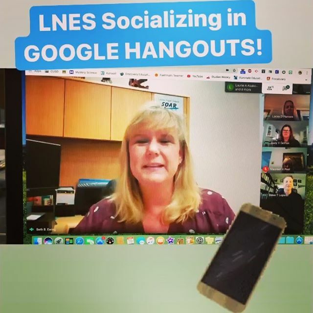 GoLNESAviators's tweet photo. LNES sending their hellos to our students and families.  We miss you!!! #googlehangouts #distantlearning #LNES #lnesaviators #welearnwegrowwesoar https://t.co/Erd6oDanvt https://t.co/tG3A3etgOh