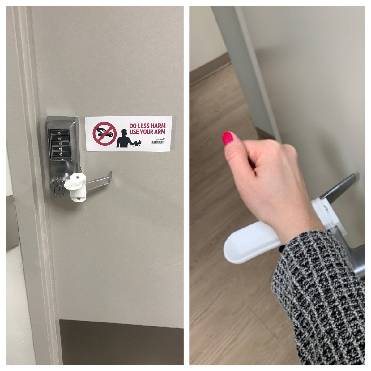 Nicole Wake (@wake_imaging) on Twitter photo Thanks <a href="/MaterialiseNV/">Materialise</a> for the hands-free door opener files. I’ve been printing these non-stop with our <a href="/Ultimaker/">UltiMaker</a> S5 and have been installing them so we can all keep safe <a href="/MontefioreRAD/">Montefiore Radiology</a> Thanks <a href="/MaterialiseNV/">Materialise</a> for the hands-free door opener files. I’ve been printing these non-stop with our <a href="/Ultimaker/">UltiMaker</a> S5 and have been installing them so we can all keep safe <a href="/MontefioreRAD/">Montefiore Radiology</a>