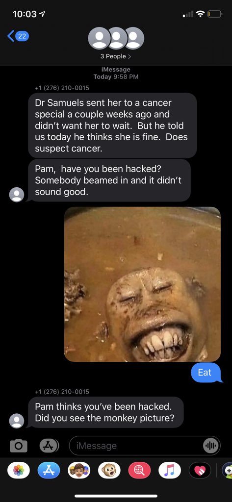 gawkler's tweet image. I was mistakenly added to a group chat where I was thought to be Pam, if you're reading this Pam, I'm not sorry.