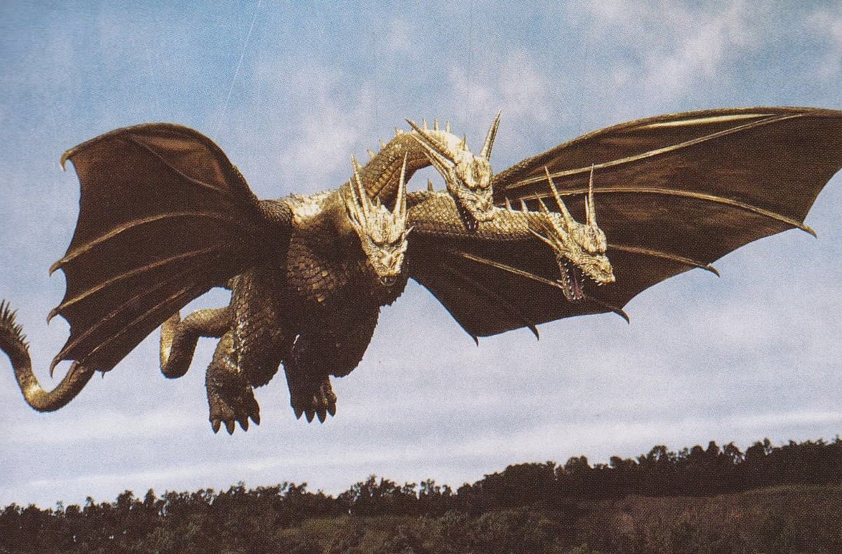 Movie #6 of the AFF: One of the Showa-Era standout offerings—GHIDORAH, THE THREE-HEADED MONSTER! Godzilla movies are sorta end of times-themed, so I figured why not. Might even tack another one on after this!
