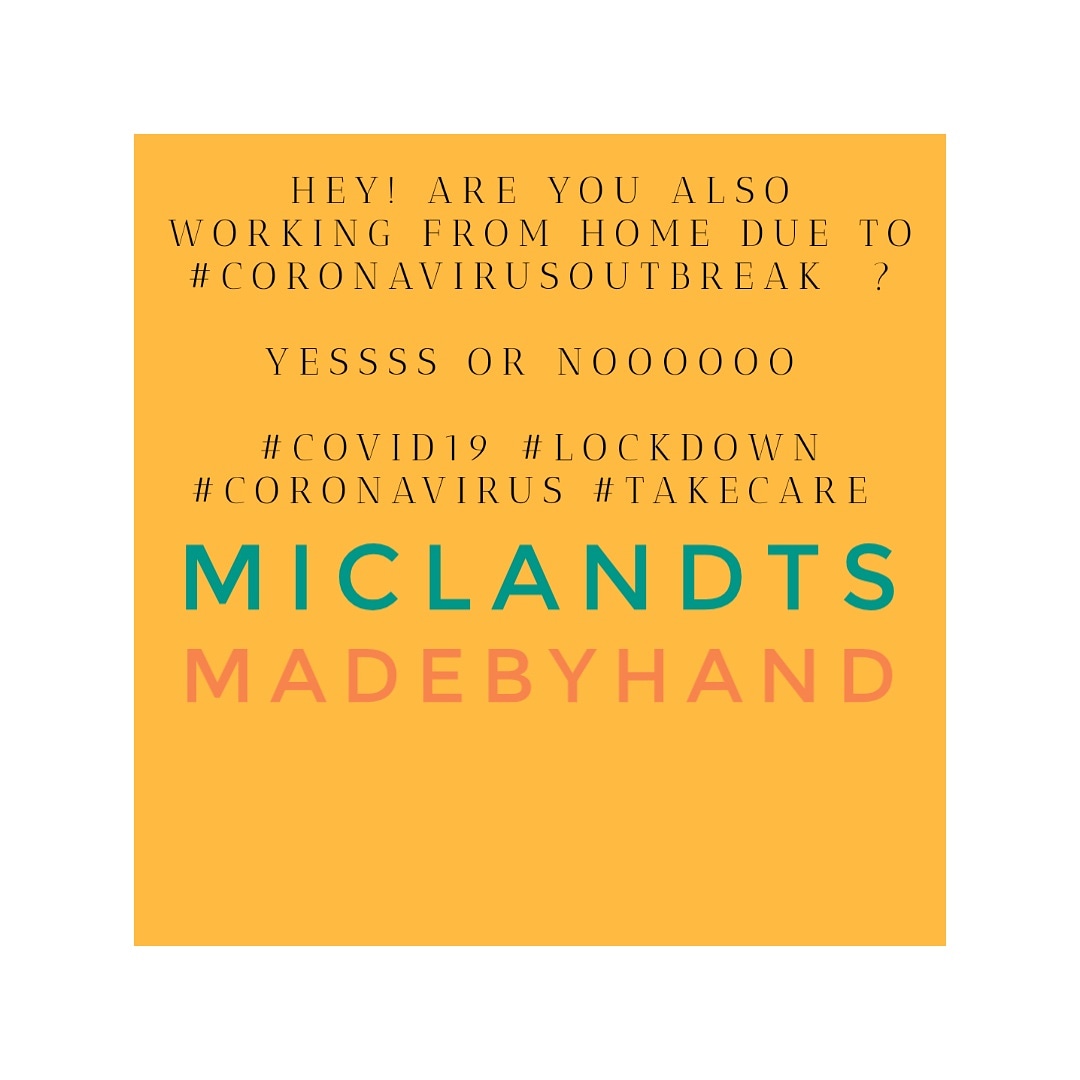 Hey! Are you also working from home due to #Coronavirusoutbreak  ?

Yessss or Noooooo 

#covid19 #lockdown #coronavirus #Takecare #India #Rajasthan #Udaipur #WHO #MADEBYHAND #MICLANDTS #HOMEDECORFURNITURE