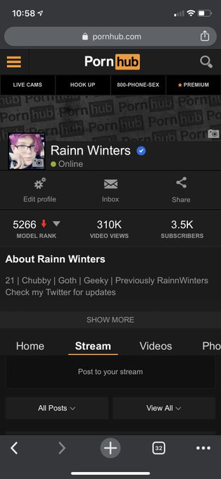 I&rsquo;m in the process of changing my #pornhub @Pornhub profile from Rainn Winters to Rowan Lovecraft! I<a href="/tag/pornhub"class="tags">#pornhub</a><a class="tags" href="/tag/pornhub">@pornhub</a>