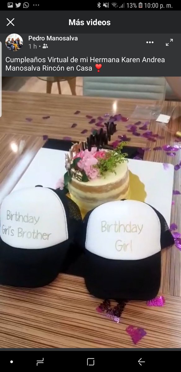 Pedromanosalvar's tweet photo. Hoy el cumpleaños de mi hermosa hermana fue virtual. Pudimos orar y compartir en familia. ❣Ante la coyuntura acatar lineamientos de @infopresidencia y @Bogota, protegernos, unirnos en familia, actitud positiva frente adversidades y fe en Dios. #CuarentenaCoronavirus #Covid_19 https://t.co/W7CZ7tIegL