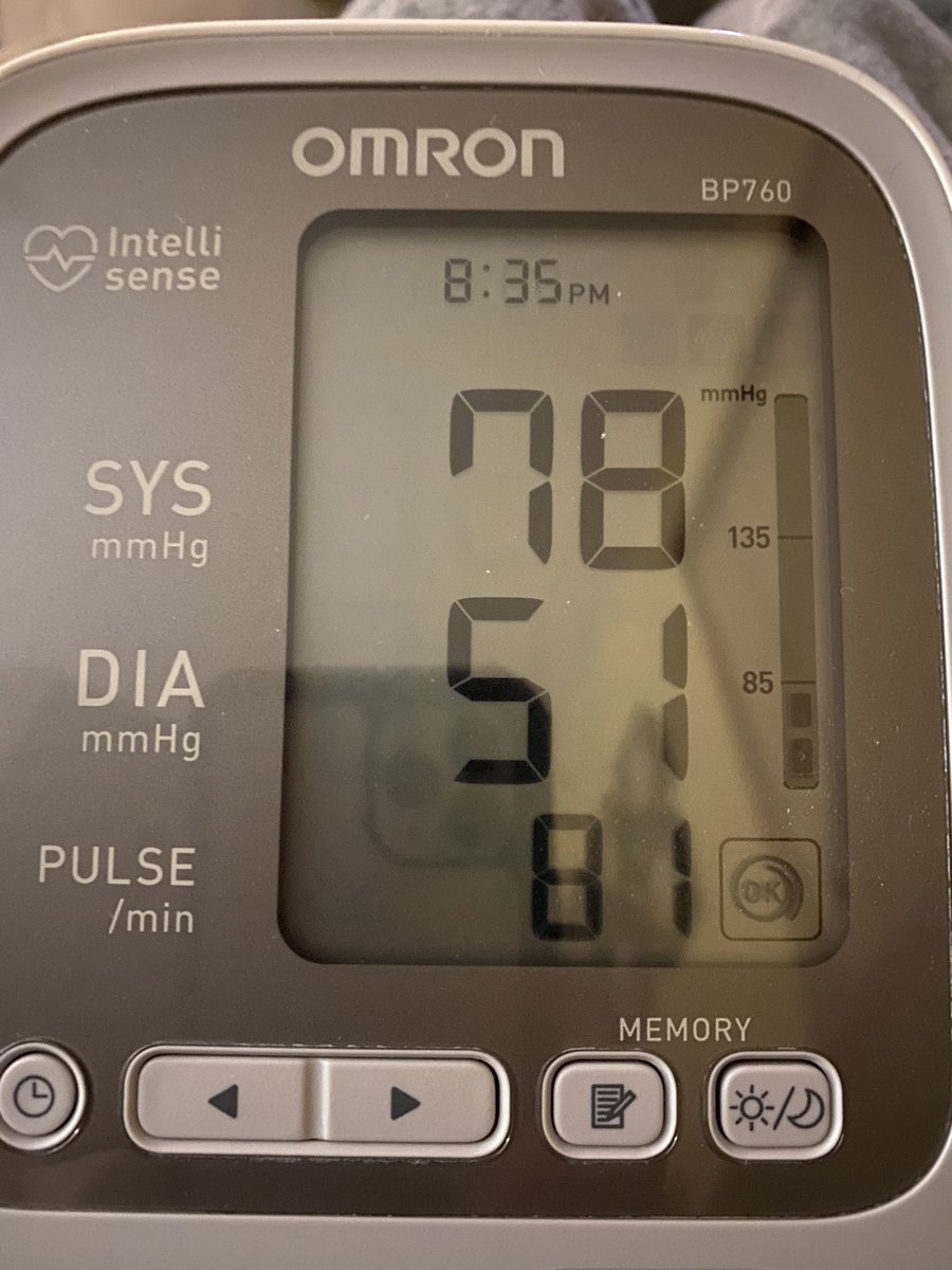 3/3 earlier today! Cystic Fibrosis! I have several autoimmune disorders and two blood disorders and this was my blood pressure last night.  Now I wait in quarantine for 15 days with my family per the Health Department and may never know if I had it?!?