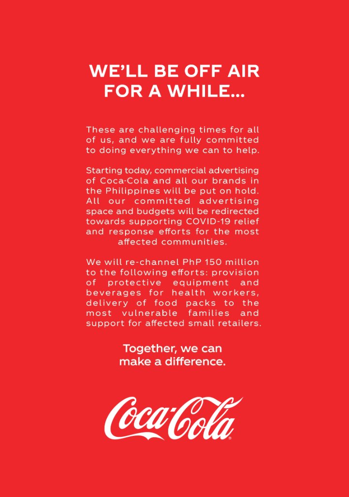 CocaColaPH's tweet photo. Our efforts are stronger together. #GoBeyondGood https://t.co/aj98c7Q1Fv